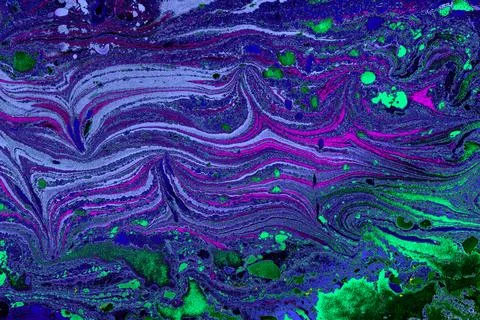 Abstract creative marble pattern texture. Traditional art of Ebru marbling Stock Photos