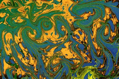Abstract creative marble pattern texture. Traditional art of Ebru marbling Stock Photos