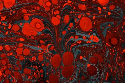 Abstract creative marble pattern texture. Traditional art of Ebru marbling Stock Photos