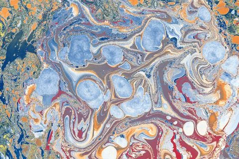 Abstract creative marbling pattern background Stock Photos