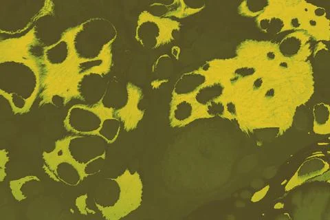 Abstract creative marbling pattern design in green color Stock Photos