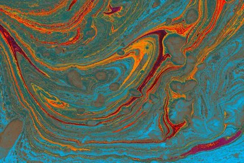 Abstract creative marbling pattern for fabric, design background texture Stock Photos