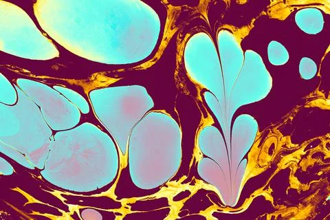 Abstract creative marbling pattern for fabric, design background texture Stock Photos