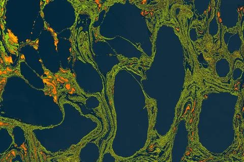 Abstract creative marbling pattern for fabric Ebru marble effect surface Stock Photos