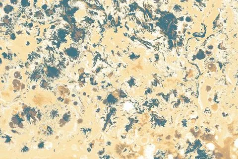 Abstract creative marbling pattern for fabric Ebru marble effect surface Stock Photos