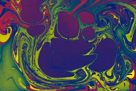 Abstract creative marbling pattern texture. Traditional art of Ebru marbling. 스톡 일러스트