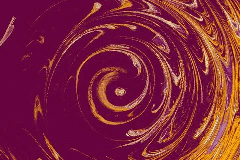 Abstract creative marbling pattern texture. Traditional art of Ebru marbling. Illustrazione stock