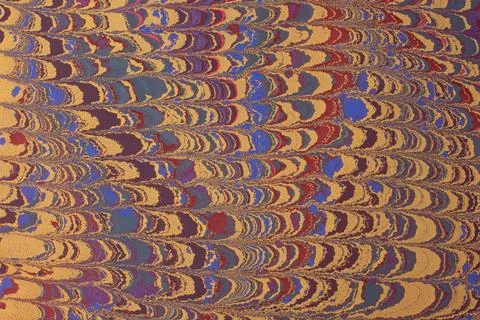 Abstract creative marbling pattern texture. Traditional art of Ebru marbling. Illustrazione stock