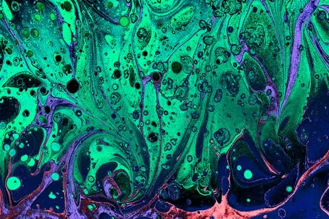 Abstract creative marbling pattern texture. Traditional art of Ebru marbling. Illustrazione stock