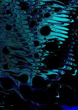 Abstract creative marbling pattern texture. Traditional art of Ebru marbling. Stock Photos