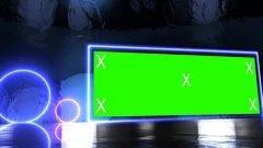 Green Screen Neon Led Light Border Stock Footage Video (100% Royalty-free)  1038290192