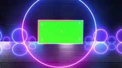 Green Screen Neon Led Light Border Stock Footage Video (100% Royalty-free)  1038892379