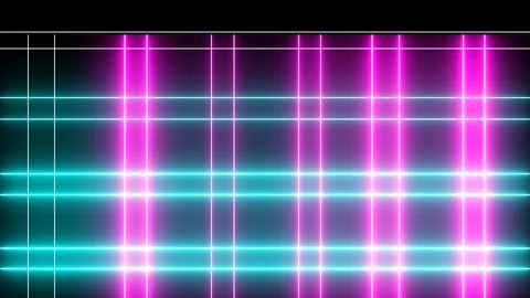 Abstract creative neon bars, lines is shining. LOOP animation background. Stock Footage 113853885