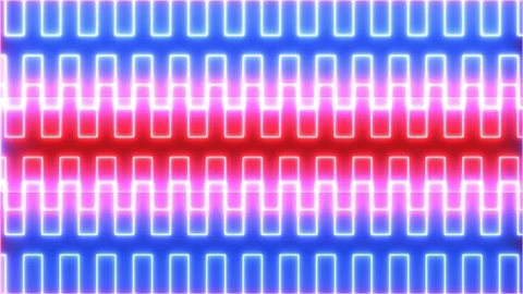 Abstract creative neon blue and red led bars background.  Stock Footage 122136257