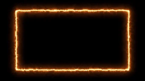 Abstract creative neon fire style border, frame. Flame background, Stock Footage 116384686