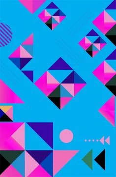 Abstract creative notebook cover template design. Geometric pattern backgro.. Foto stock