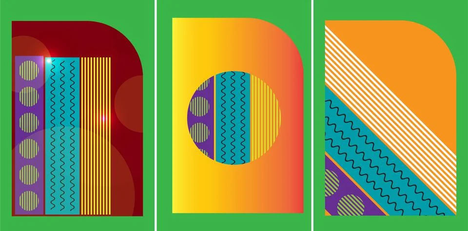 Abstract creative notebook cover template design. Geometric pattern backgro.. Foto stock