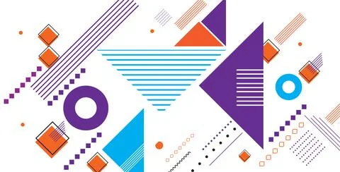 Abstract creative notebook cover template design. Geometric pattern backgro.. Stock Photos
