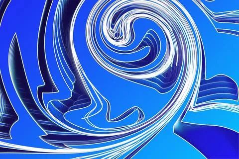Abstract creative overly 3d cool gradient blue color background design vector Stock Illustration