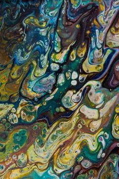 Abstract creative painted background with acrylic paints Stock Photos