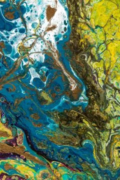 Abstract creative painted background with acrylic paints Stock Photos