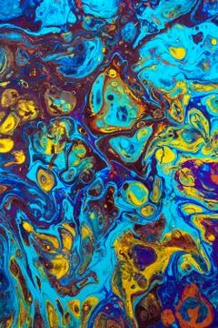 Abstract creative painted background with acrylic paints Stock Photos