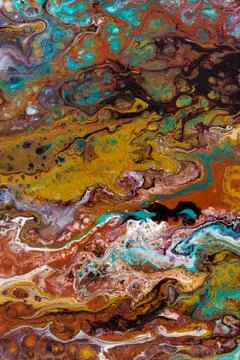 Abstract creative painted background with acrylic paints Stock Photos