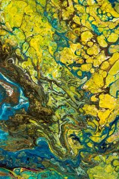 Abstract creative painted background with acrylic paints Stock Photos