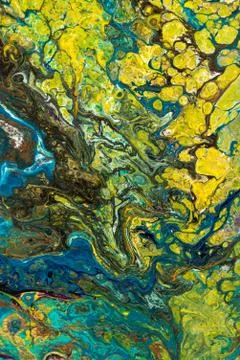 Abstract creative painted background with acrylic paints Stock Photos