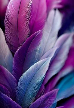 Abstract creative purple feather pattern Illustrazione stock
