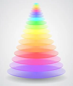 Abstract creative pyramid Stock Illustration