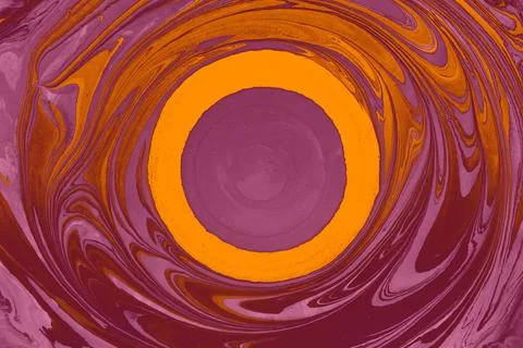 Abstract creative round marble pattern texture. Traditional art of Ebru marbl Illustrazione stock