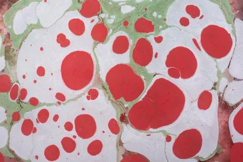 Abstract creative round marble pattern texture. Traditional art of Ebru marbl Illustrazione stock