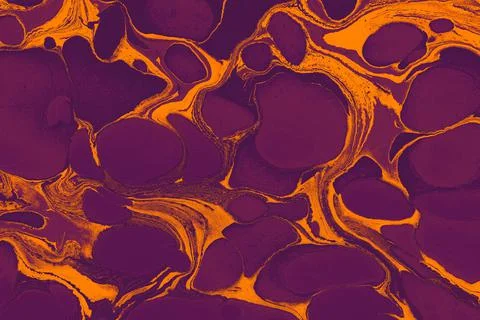 Abstract creative round marble pattern texture. Traditional art of Ebru marbl Illustrazione stock