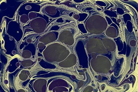 Abstract creative round marble pattern texture. Traditional art of Ebru marbl Illustrazione stock