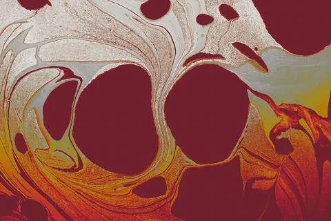 Abstract creative round marble pattern texture. Traditional art Illustrazione stock