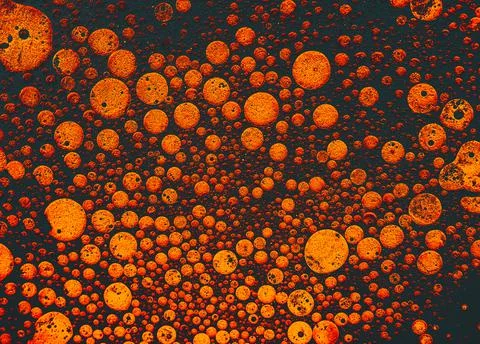 Abstract creative round marble pattern. Traditional art of Ebru marbling Stock Photos