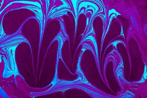 Abstract creative round marble pattern texture. Traditional art of Ebru marbl Stock Photos