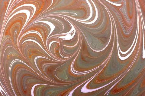 Abstract creative round marble pattern texture. Traditional art of Ebru marbl Stock Photos