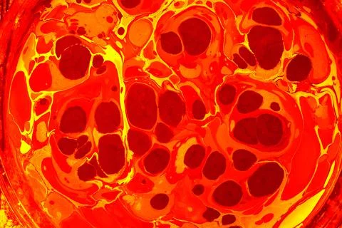 Abstract creative round marble pattern texture. Traditional art of Ebru marbl Stock Photos