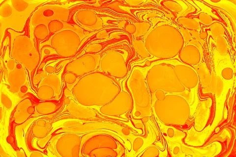 Abstract creative round marble pattern texture. Traditional art of Ebru marbl Stock Photos