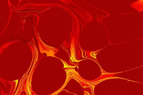 Abstract creative round marble pattern texture. Traditional art of Ebru marbl Stock Photos