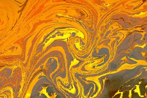 Abstract creative round marble pattern texture. Traditional art of Ebru marbl Stock Photos