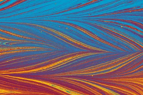 Abstract creative round marble pattern texture. Traditional art of Ebru marbl Stock Photos