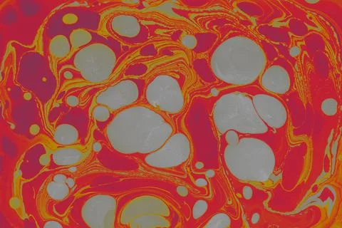 Abstract creative round marble pattern texture. Traditional art of Ebru marbl Stock Photos