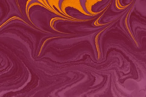 Abstract creative round marble pattern texture. Traditional art of Ebru marbl Stock Photos