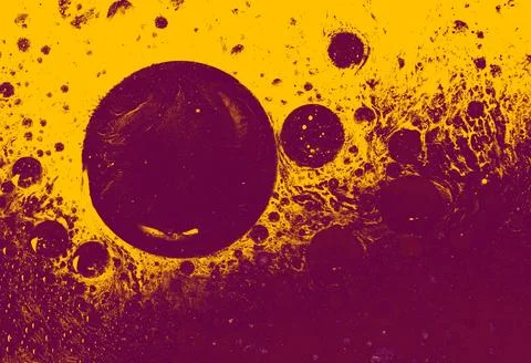 Abstract creative round marble pattern. Traditional art of Ebru marbling Stock Photos