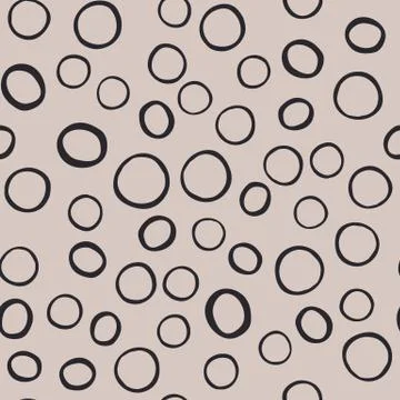 Abstract creative seamless pattern with circle round shapes elements. イラスト素材