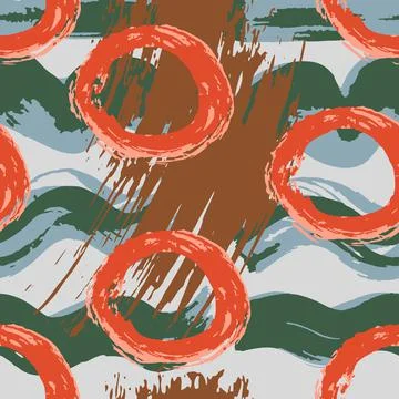 Abstract creative seamless pattern Illustrazione stock