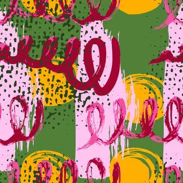 Abstract creative seamless pattern Illustrazione stock